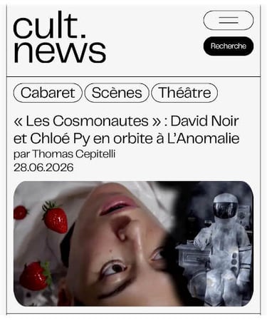 Article Cult.news sur Les Cosmonautes par Thomas Cepitelli