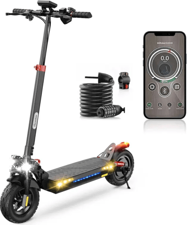 iScooter ix4 Patinete Electrico Adultos, Batería 15Ah, MAX Autonomía 60 KM