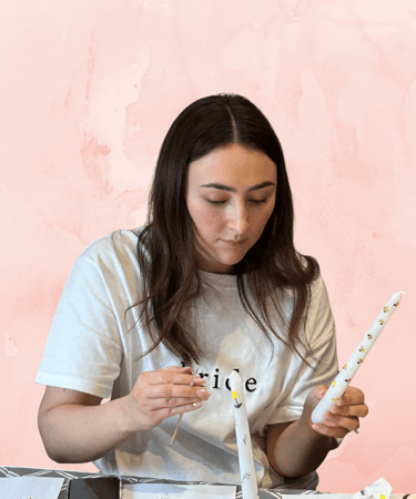 christmas candle painting team workshops