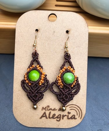 Web construction earrings