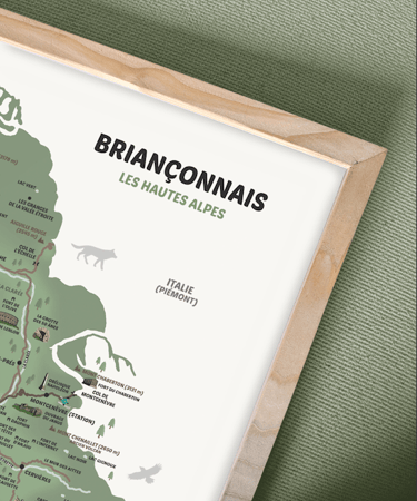 Détail Carte Briançonnais Zéro Cinq Design