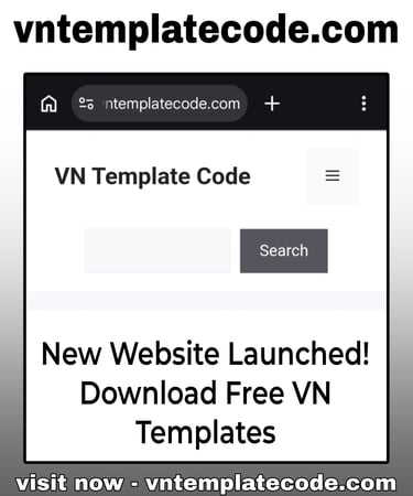 New VN Template Code website
