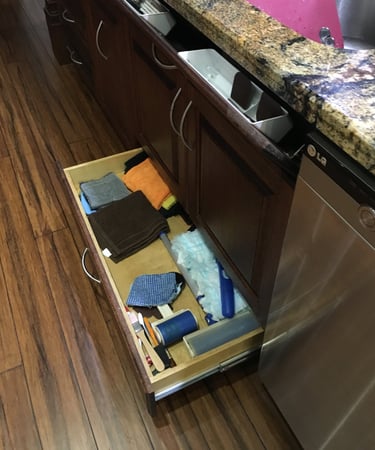 Under sink drawers