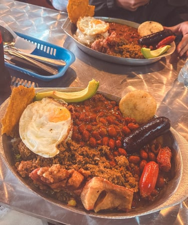 Bandeja Paisa in Bogotá, Colombia