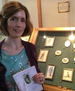 Mandy Garratt at an art exhibition