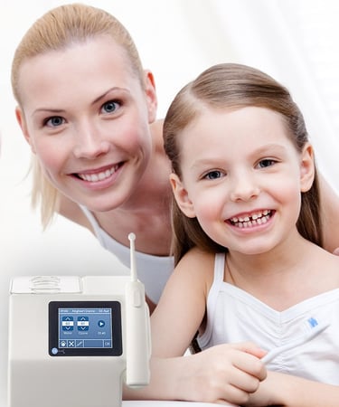 Cuidado dental familiar irrigador dental con ozono Aquolab hygiene-precision