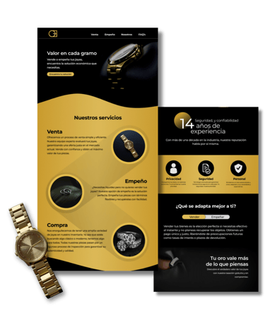 diseño web oro por euro