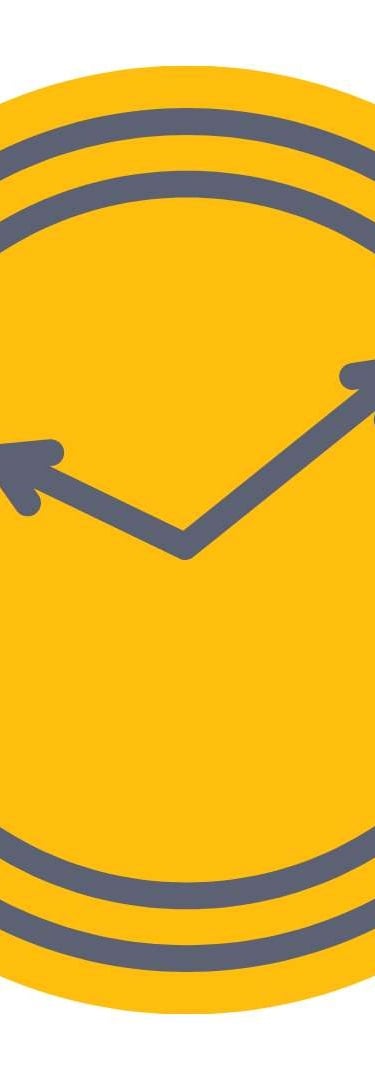 A clock representing fast results