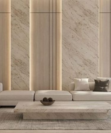 modern salon tasarımı uygulanmış yaşam alanı