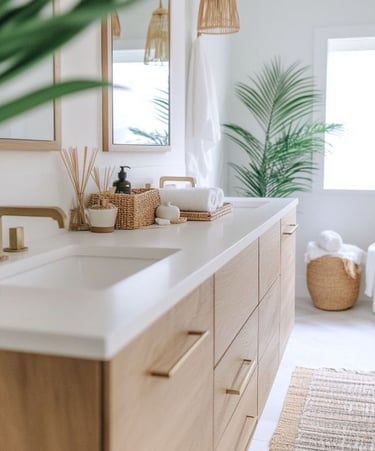 modern banyo tasarımı uygulanmış iç mekân