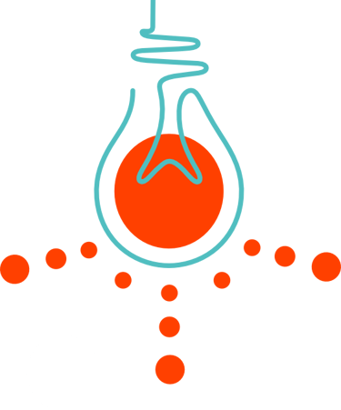 Illustration d’ampoule suspendue, métaphore de clarté intérieure et d’inspiration.