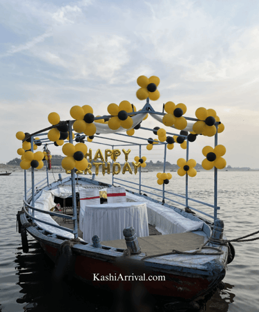 Basic Decorated Canopy Motor Boat