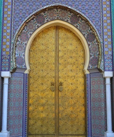 Porte en laiton artisanat marocaine
