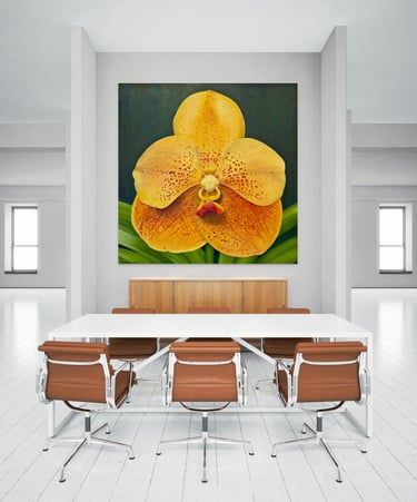 Visualization of Christine Knize’s Monumental Orchid Painting