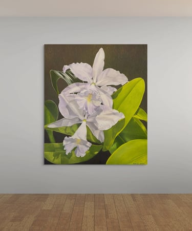 Visualization of Christine Knize’s Monumental Orchid Painting