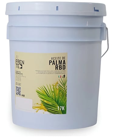 Imagen del Aceite de palma RBD cubeta 19 litros (color amarillo claro)
