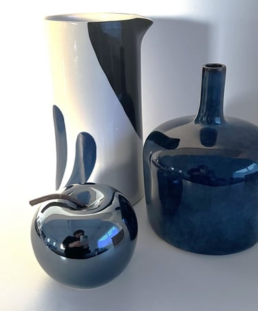 décoration intérieure avec céramique coloris blanc et bleu