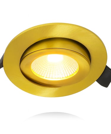 gouden spot 6W kantelbaar, 3 lichtkleuren IP 65
