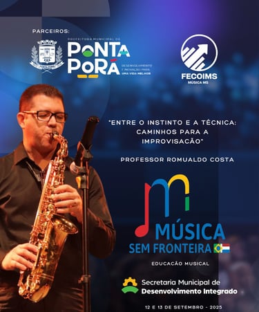 a man playing a saxophone and saxophone in front of a microphone