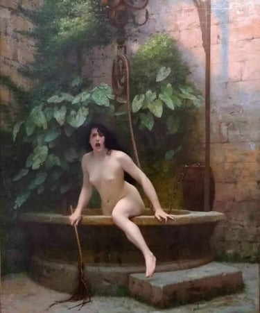 La Verità che esce dal pozzo di Jean-Lèon Gèrome