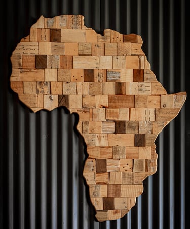 a map of africa with a map of africa