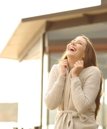 Happy lady