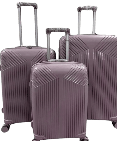 three piece set of luggage suitcases also called hard luggage