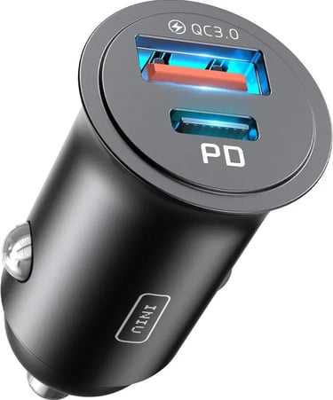 INIU Cargador Coche Carga Rápida 60W Total 