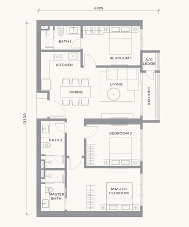 Layout Floor Plan Type G Khaya Residences Bangsar