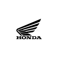 Logo officiel Honda rouge avec aile stylisée et lettrage en capitales