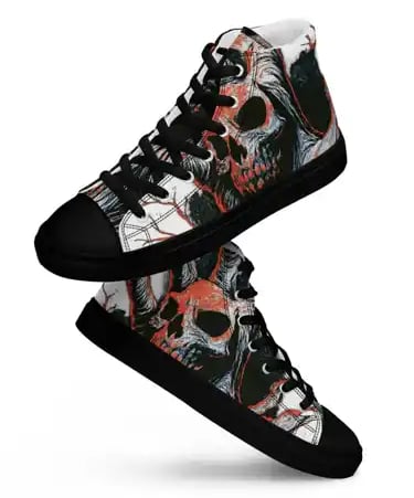 Ritual Outgrowth - skulls on a pair of shoes