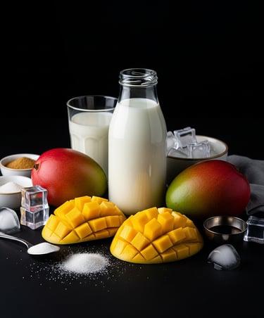 Mango Milkshake Ingredients List from PremiYum Foods.