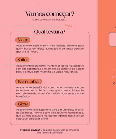 a pamphlet with a picture of a lipstick