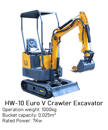 Brand New 1000kg HW-10 Euro V Crawler Excavator image