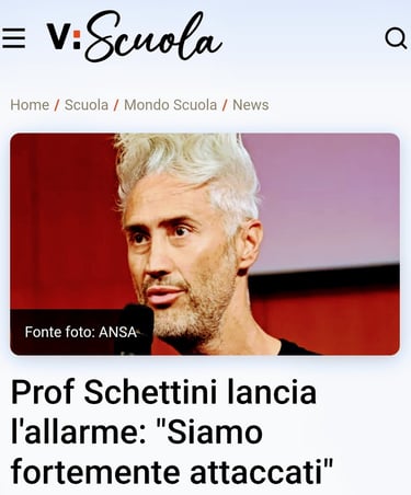 Click per leggere l'articolo del prof. Schettini