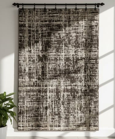 Custom bespoke handmade rugs crafted in Nepal –modern wall-hanging- Himalaya Carpet Industries