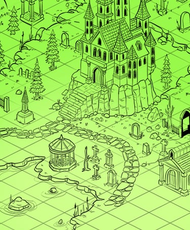 Carte du cimetière pleine lune