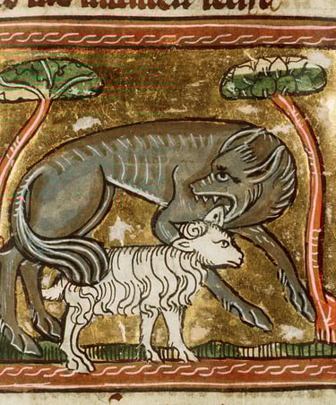 A medieval wolf
