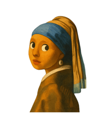 Dessin Jeune fille à la perle