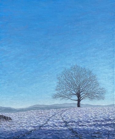 Peinture à l'huile - En chemin