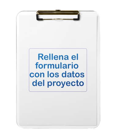 Rellena el formulario con datos de proyecto