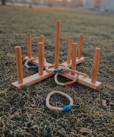 Kaubojaus žiedai žaidimas – žaidimų nuoma Klaipėdoje.