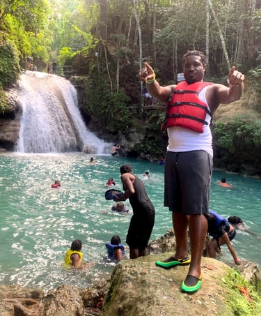 Men included, trip to Blue Hole Ocho Rios