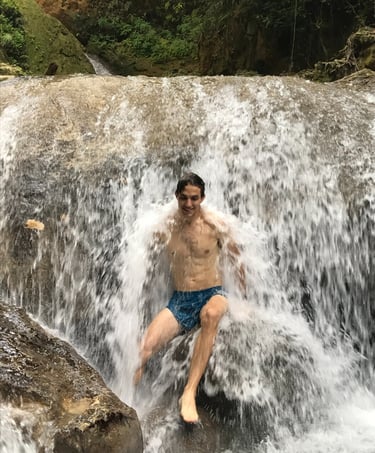 Men group trip in Jamaica