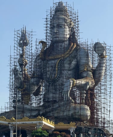Scaffolding for Statue construction