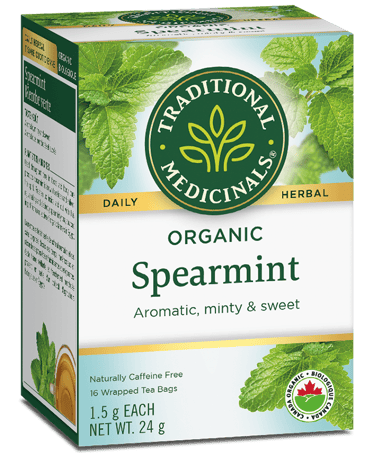 Organic spearmint tea traditional medicinals