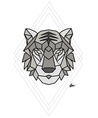 tigre Dessin digital 