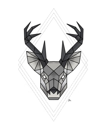 Dessin digital  cerf