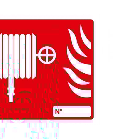 Signalisation RIA, extincteur, BAES, alarme