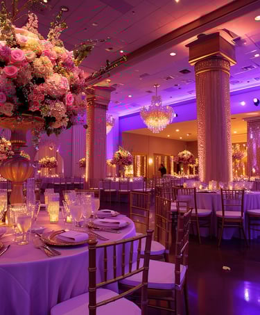 Luxurious wedding decorations 
